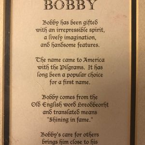 Meet your Posher, Bobby